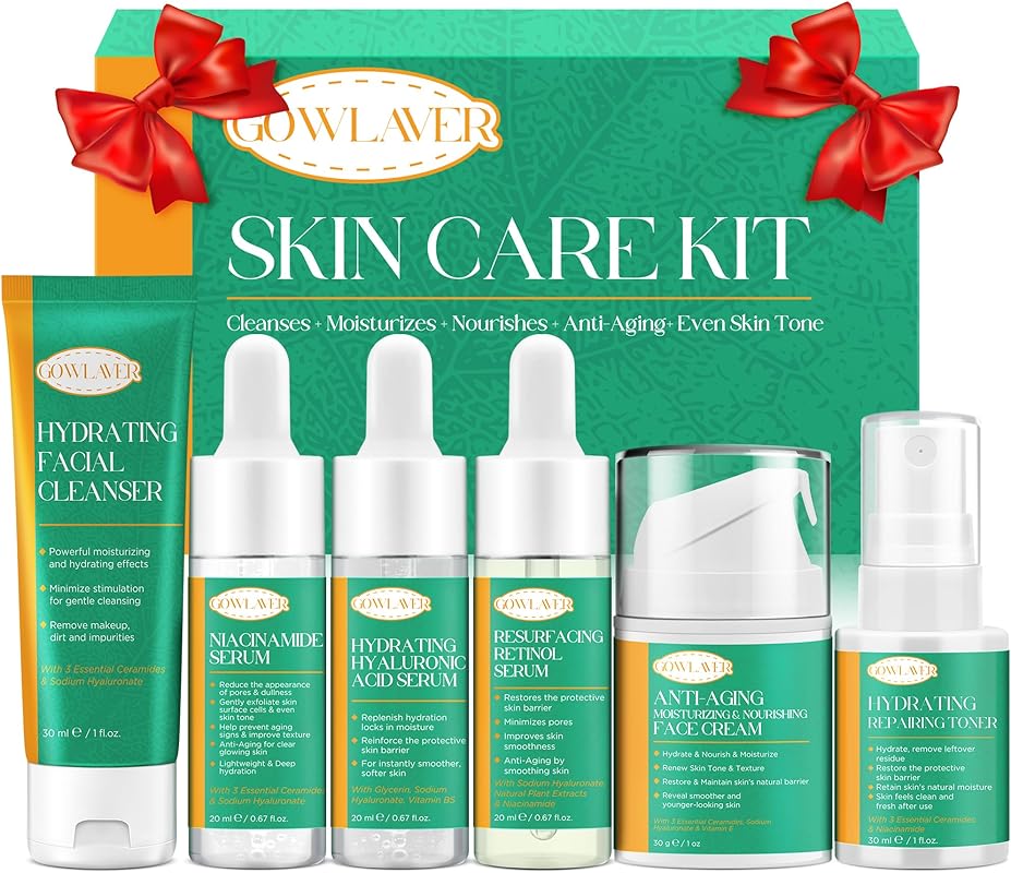 GOWLAVER Anti Aging Niacinamide Hyaluronic Skincare Christmas